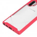 Wholesale Galaxy Note 10 Clear Dual Defense Hybrid Case (Hot Pink)